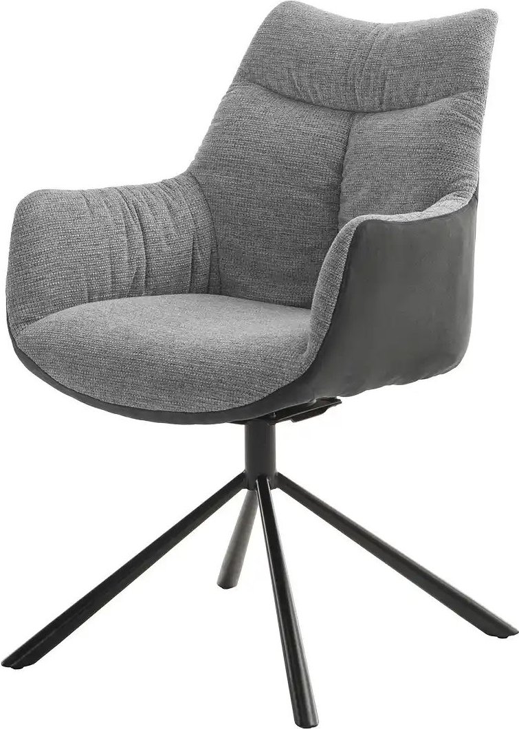 Polsterstuhl Daphne ¦ grau ¦ Maße (cm): B: 59 H: 88 T: 64.0 Stühle > Esszimmerstühle > Esszimmerstühle mit Armlehnen - ...