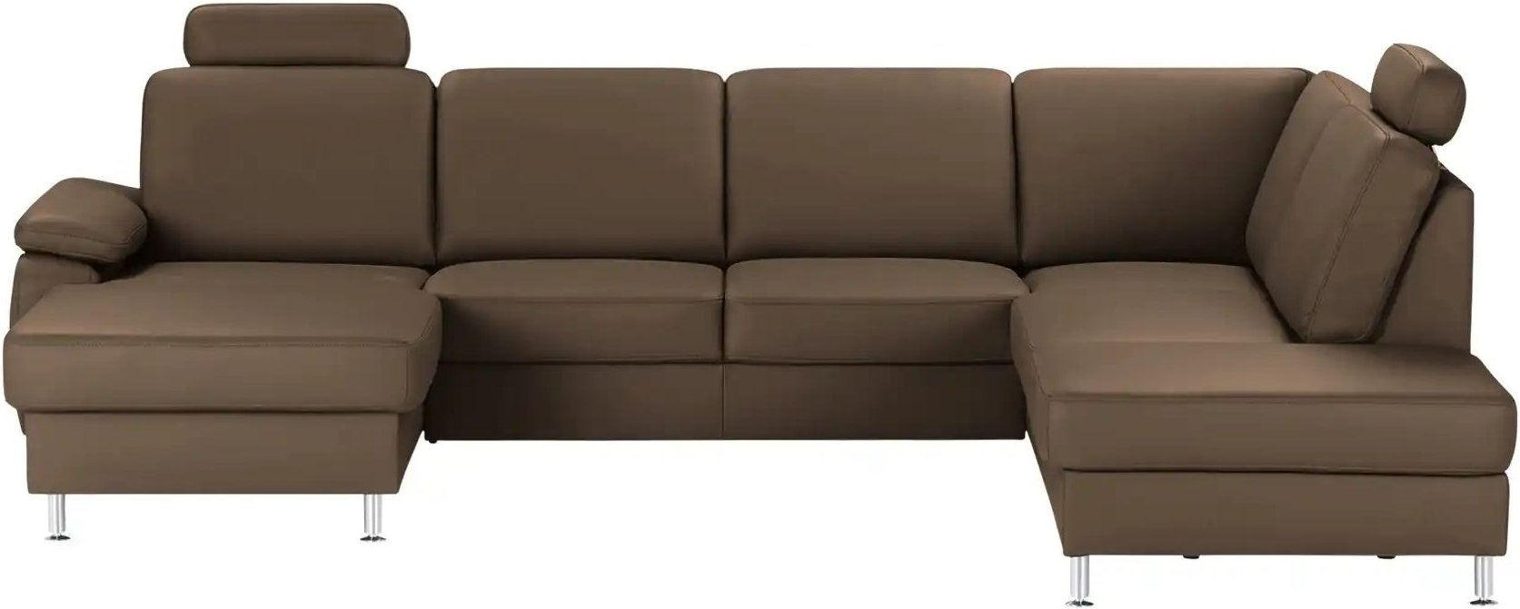 meinSofa Wohnlandschaft mit Sitz- und Rückenbezug aus Leder Kathi ¦ braun ¦ Maße (cm): B: 314 H: 86 T: 235.0 Polstermöbe...