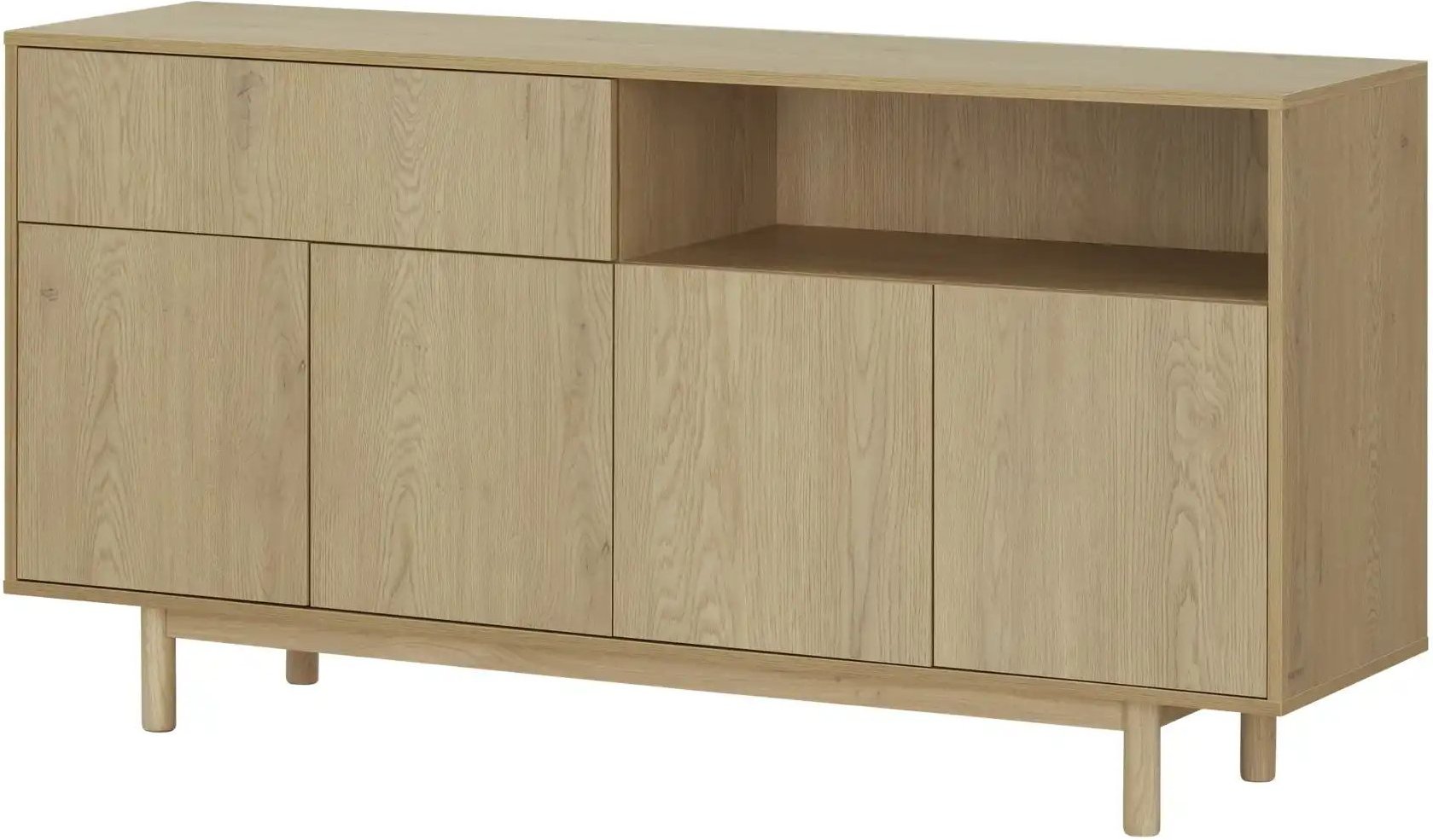 Roomers Sideboard Offida ¦ holzfarben ¦ Maße (cm): B: 155 H: 80 T: 43.0 Kommoden & Sideboards > Sideboards - Höffner