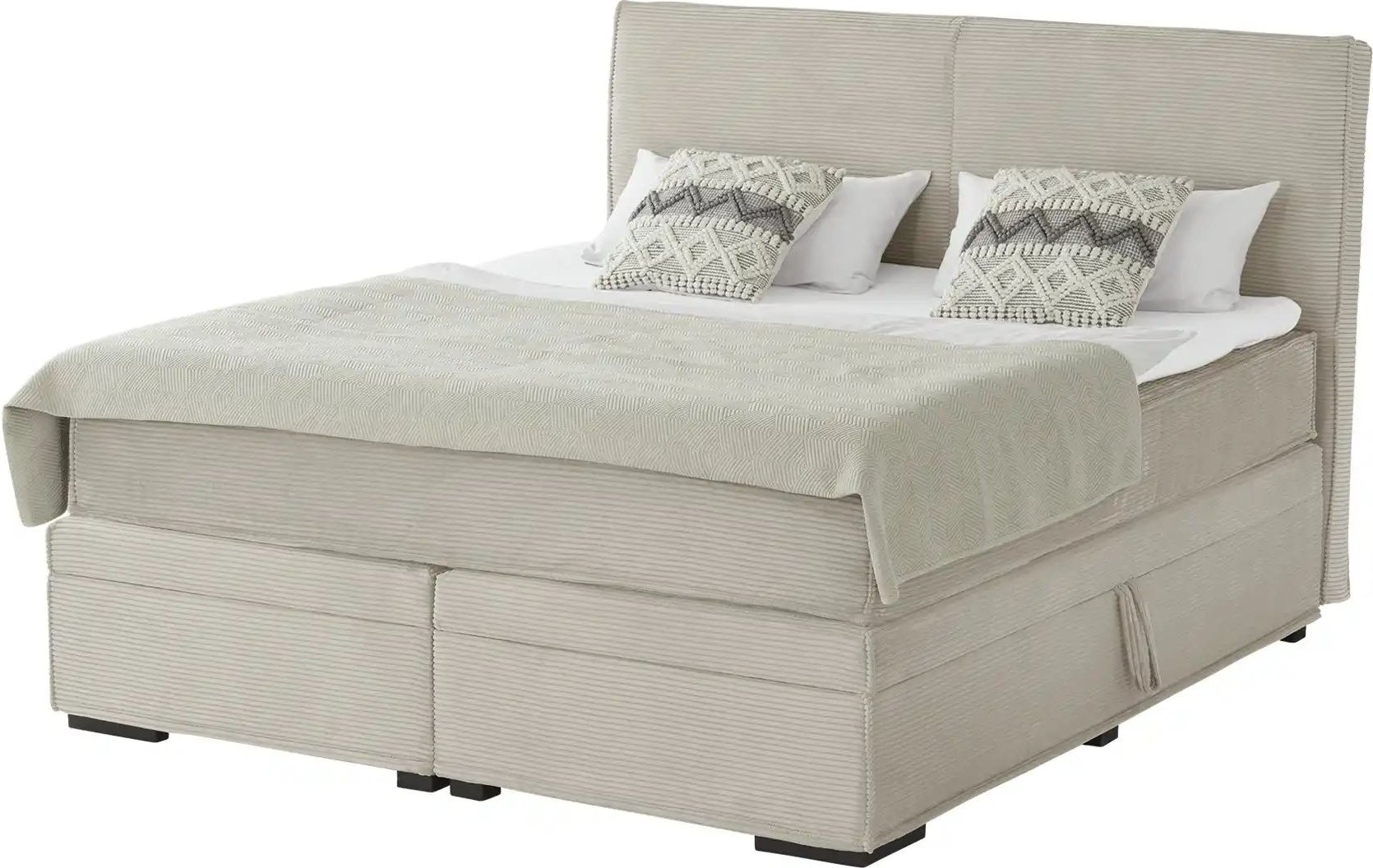 Boxi Boxspringbett mit Bettkasten Boxi Urban ¦ beige ¦ Maße (cm): B: 180 H: 125 Betten > Boxspringbetten - Höffner