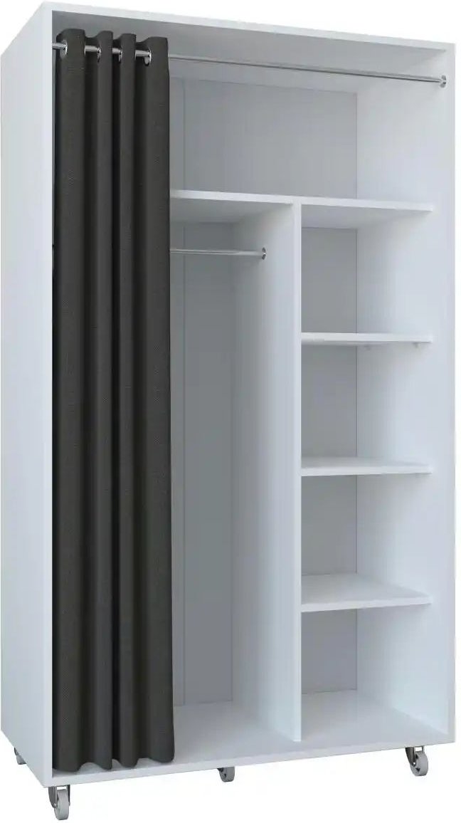 Kompaktgarderobe Ostila ¦ weiß ¦ Maße (cm): B: 100,5 H: 175 T: 50.5 Garderoben & Kleiderstangen > Garderoben - Höffner