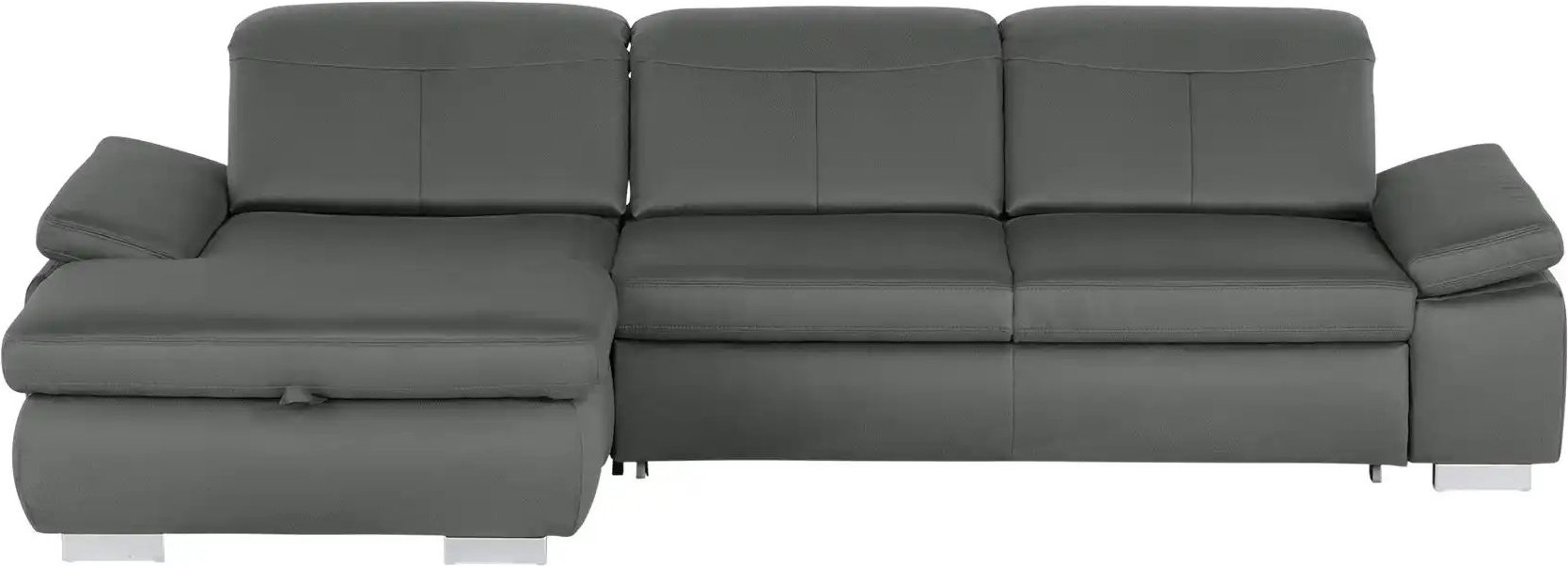 Lounge Collection Ecksofa aus Mikrofaser Kathrin ¦ grau ¦ Maße (cm): B: 309 H: 85 T: 195.0 Polstermöbel > Sofas > Ecksof...