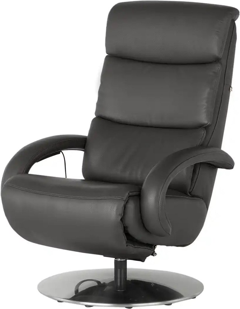 Hukla Ledersessel Florian ¦ grau ¦ Maße (cm): B: 73 H: 109 T: 91.0 Polstermöbel > Sessel > Relaxsessel - Höffner