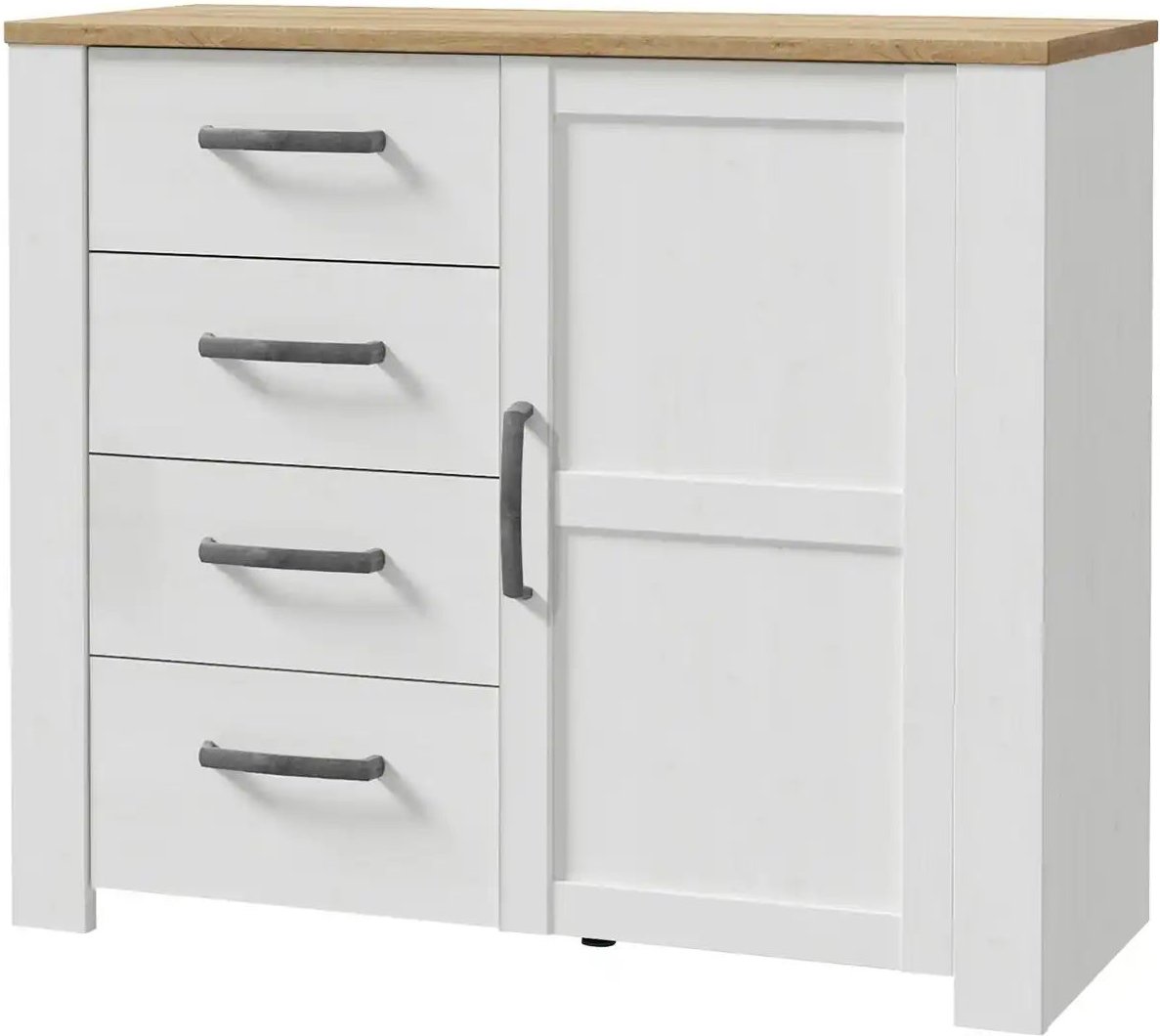 Herrenkommode Toneo ¦ weiß ¦ Maße (cm): B: 102 H: 87 T: 42.0 Kommoden & Sideboards > Kommoden - Höffner