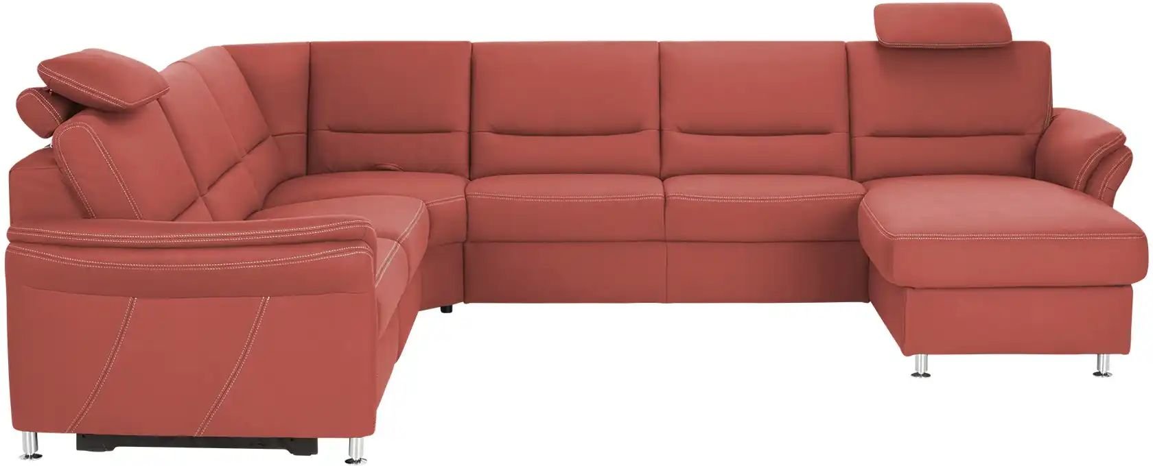 meinSofa Wohnlandschaft Donald ¦ rot ¦ Maße (cm): B: 330 H: 89 T: 262.0 Polstermöbel > Sofas > Wohnlandschaften - Höffn...