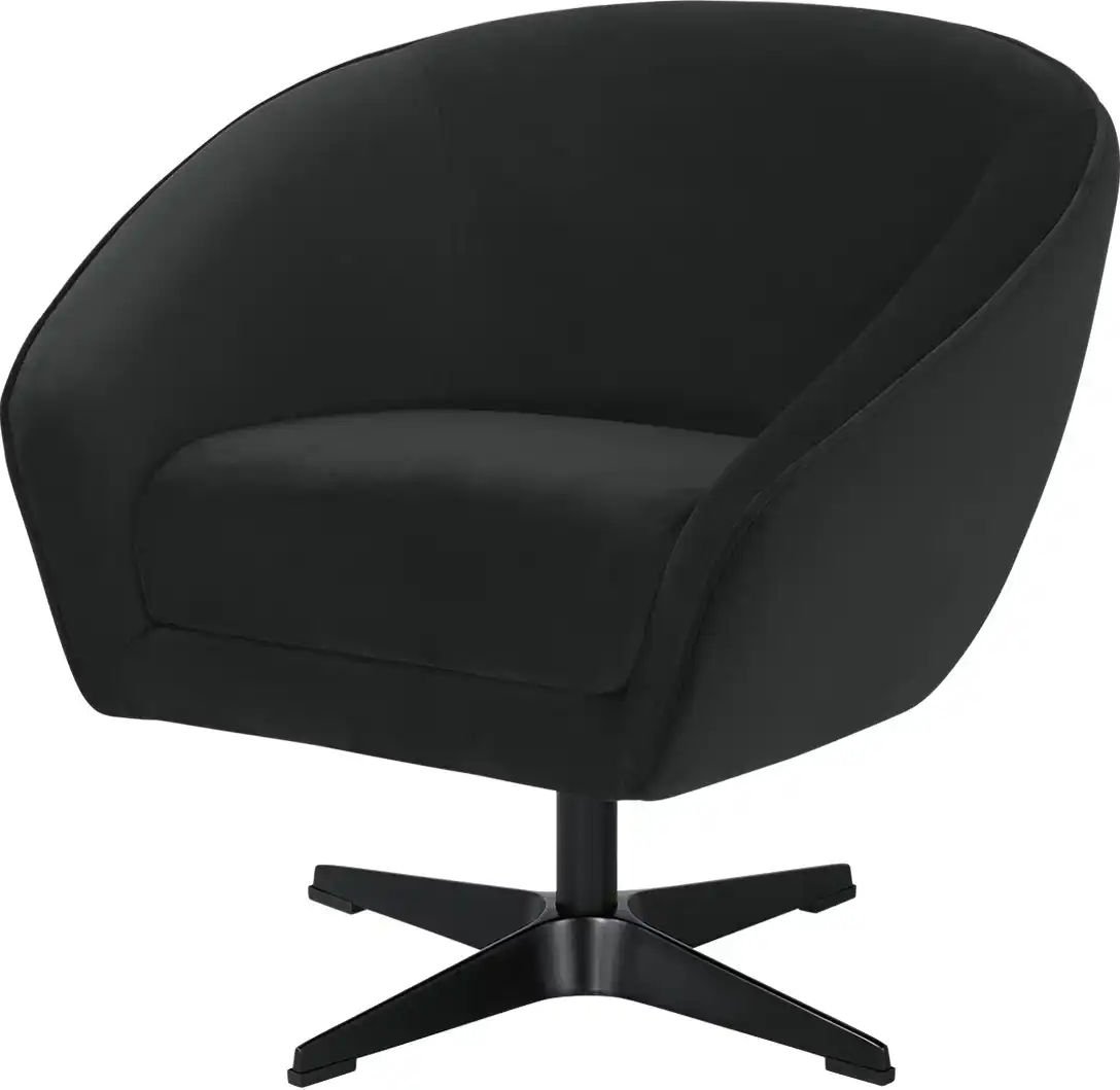 switch Drehsessel Roma Mikrofaser ¦ schwarz ¦ Maße (cm): B: 80 H: 75 T: 80.0 Polstermöbel > Sessel > Drehsessel - Höffn...