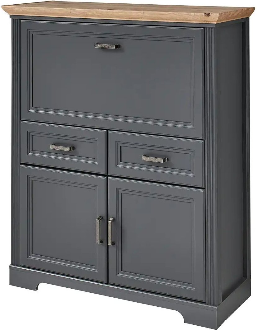 Thumbnail - Sekretär Varese ¦ grau ¦ Maße (cm): B: 105 H: 124 T: 41.0 Tische > Schreibtische - Höffner