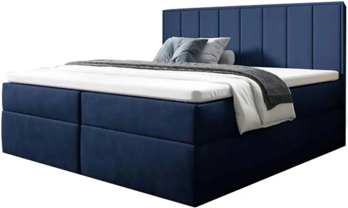 Boxbett mit Bettkasten Havana ¦ blau ¦ Maße (cm): B: 200 H: 110 Betten > Komfortbetten - Höffner