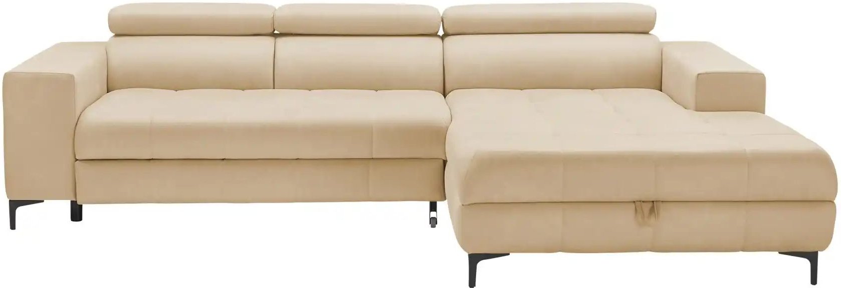 switch Ecksofa aus Mikrofaser Caro ¦ beige ¦ Maße (cm): B: 289 H: 93 T: 175.0 Polstermöbel > Sofas > 3-Sitzer - Höffner