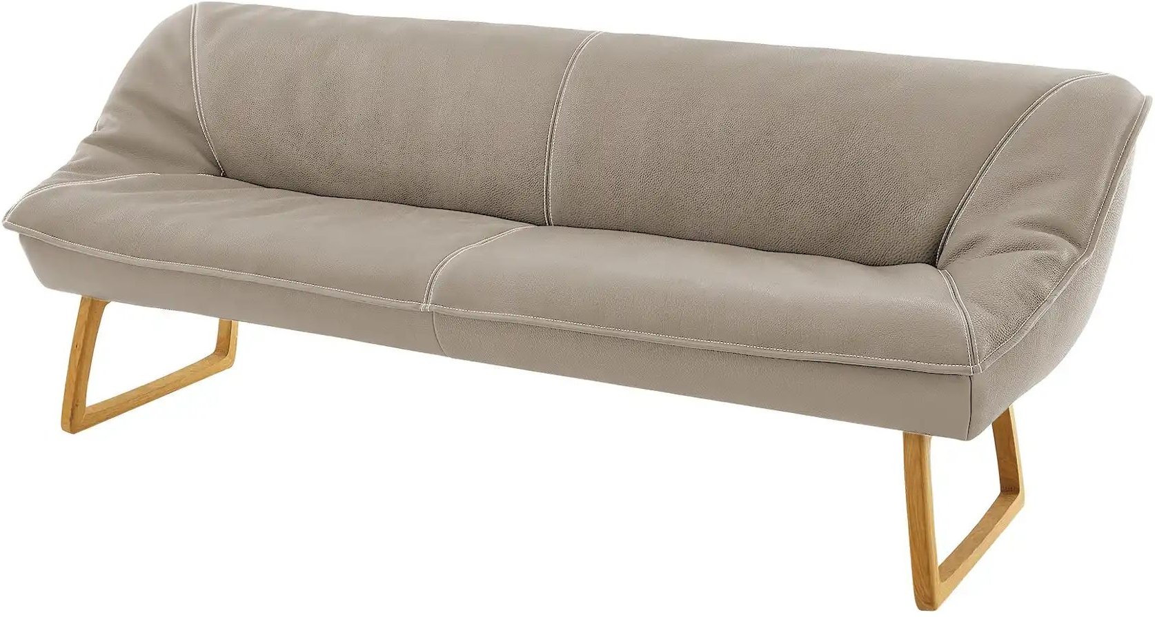 KOINOR Polsterbank Leder Alino ¦ beige ¦ Maße (cm): B: 188 H: 89 T: 77.0 Bänke > Einzelbänke - Höffner