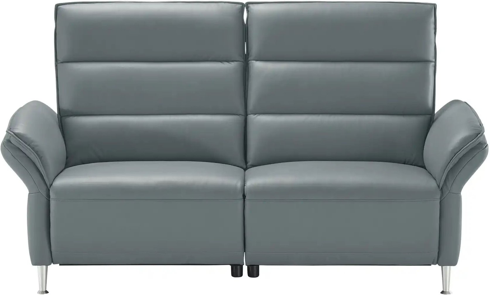 Wohnwert Einzelsofa Leder Marlena ¦ grau ¦ Maße (cm): B: 208 H: 107 T: 97.0 Polstermöbel > Sofas > 3-Sitzer - Höffner