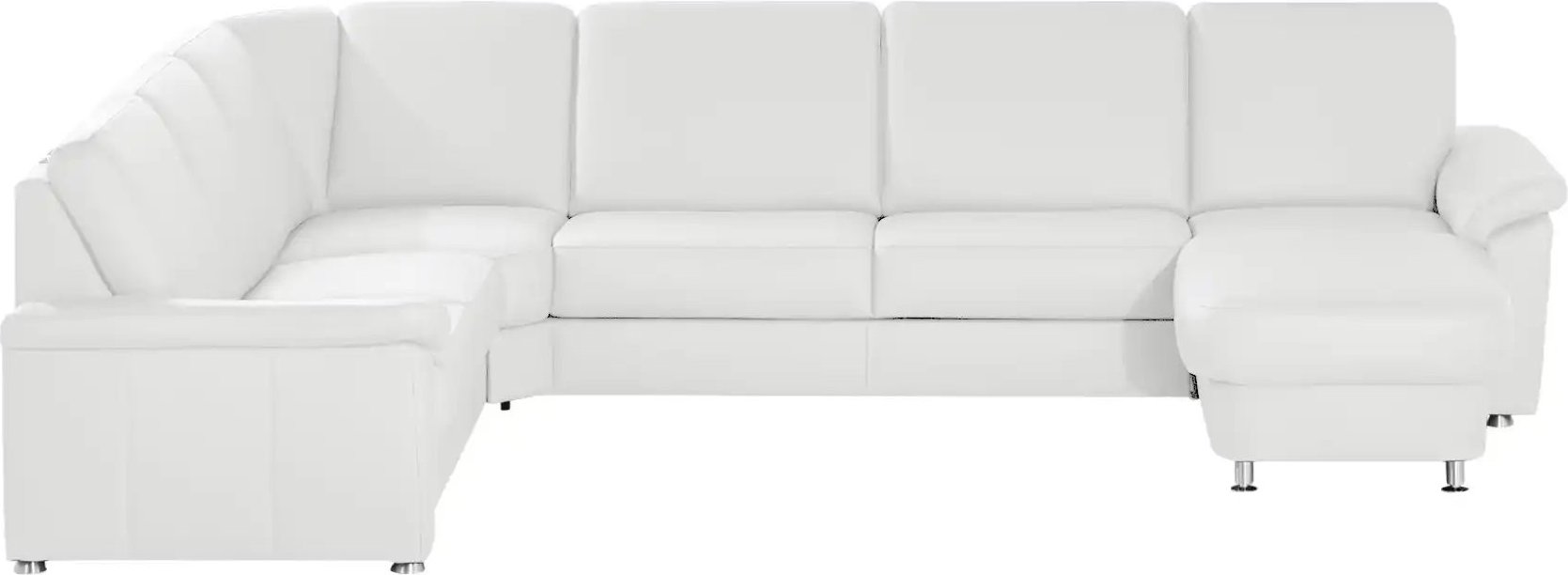 meinSofa Wohnlandschaft Leder Carolin ¦ weiß ¦ Maße (cm): B: 330 H: 91 T: 240.0 Polstermöbel > Sofas > Wohnlandschaften ...
