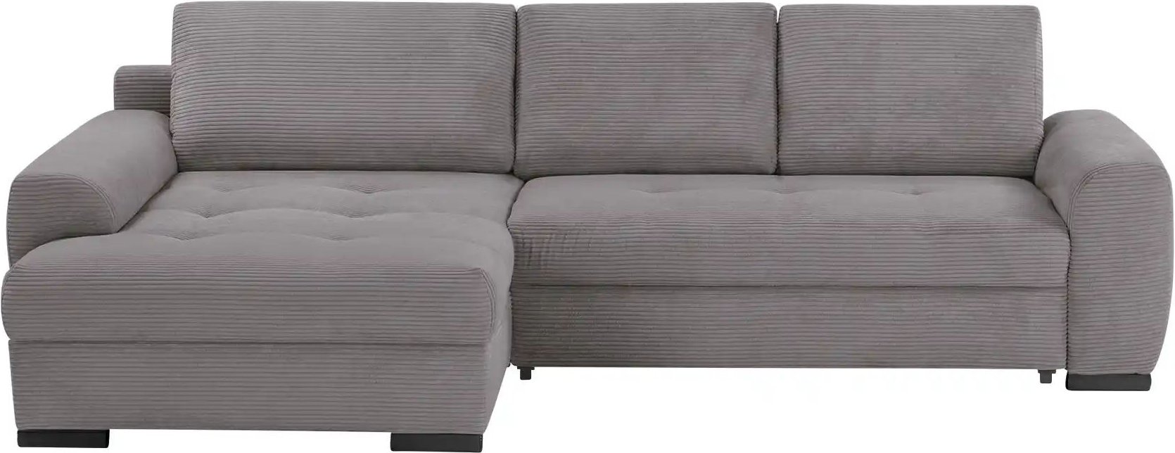 bobb Ecksofa in kuscheligem Cordstoff Soumia ¦ grau ¦ Maße (cm): B: 283 H: 91 T: 181.0 Polstermöbel > Sofas > Ecksofas -...
