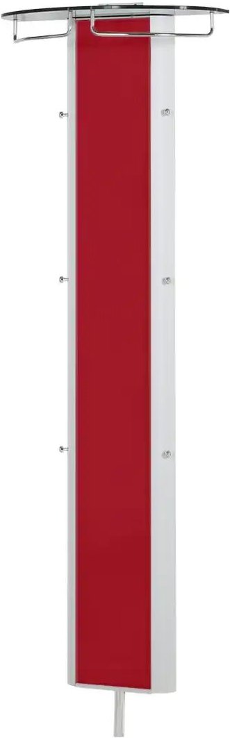 Garderobenpaneel Juno ¦ rot ¦ Holzwerkstoff,Glas ¦ Maße (cm): B: 63 H: 192 T: 26.0 Garderoben & Kleiderstangen > Wandga...