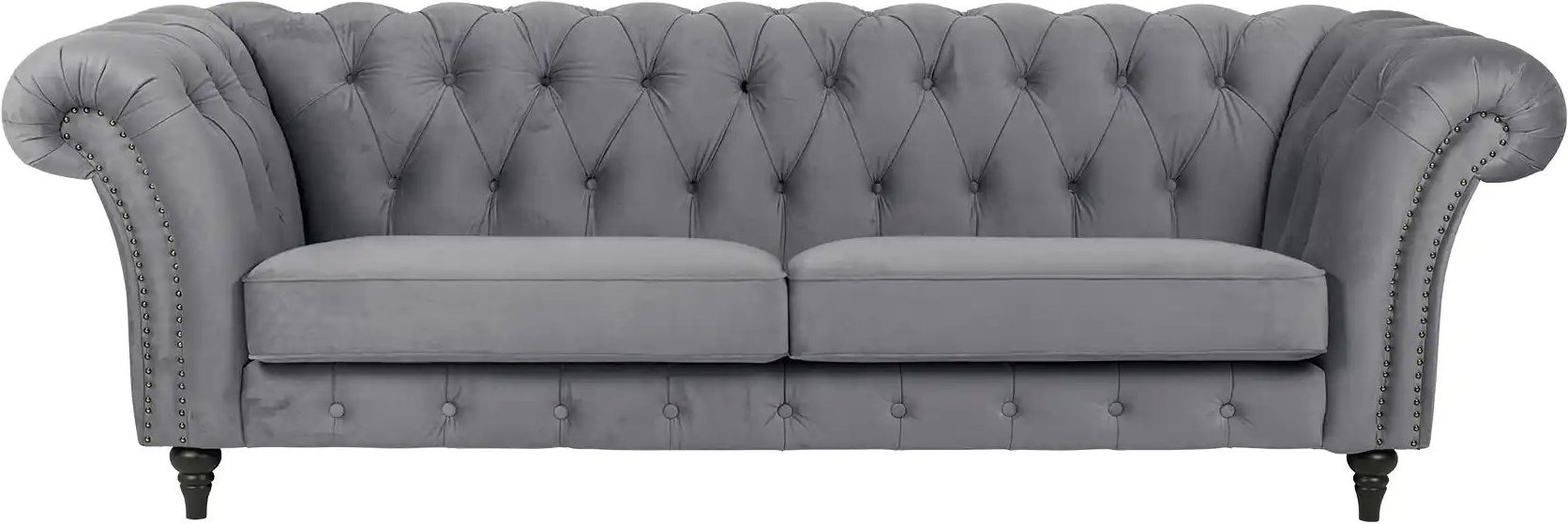 SOHO Einzelsofa Churchill ¦ grau ¦ Maße (cm): B: 252 H: 79 T: 100.0 Polstermöbel > Sofas > 3-Sitzer - Höffner