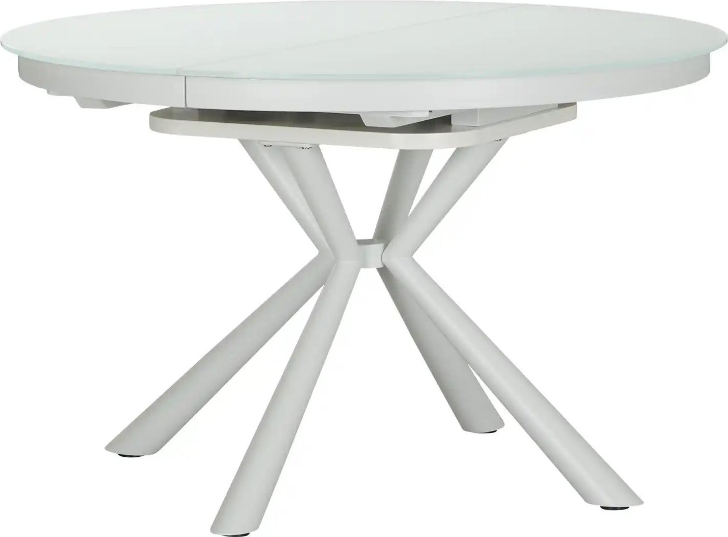 uno Glastisch ausziehbar Danko ¦ weiß ¦ Maße (cm): H: 76 Ø: 120 Tische > Esstische > Esstische rund - Höffner