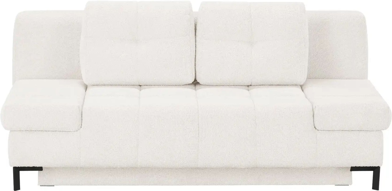 Querschläfer aus Bouclé Sammy ¦ beige ¦ Maße (cm): B: 206 H: 98 T: 98.0 Polstermöbel > Sofas > 2-Sitzer - Höffner