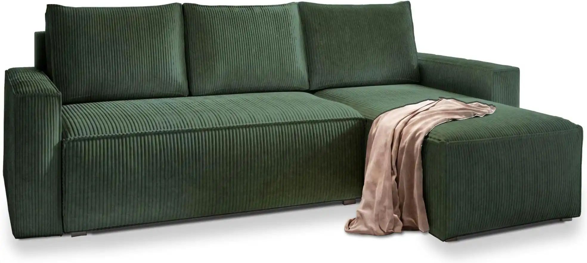 MASSENO Ecksofa mit Schlaffunktion Potaro ¦ grün ¦ Maße (cm): B: 230 H: 85 Polstermöbel > Sofas > 3-Sitzer - Höffner