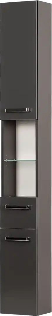 uno Bad-Hochschrank Monti ¦ grau ¦ Maße (cm): B: 25 H: 195,5 T: 20.0 Schränke > Badschränke > Bad-Hochschränke - Höffne...