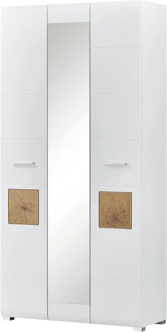 Thumbnail - Garderobenschrank Cortina ¦ weiß ¦ Maße (cm): B: 99 H: 203 T: 40.0 Schränke > Dielenschränke - Höffner