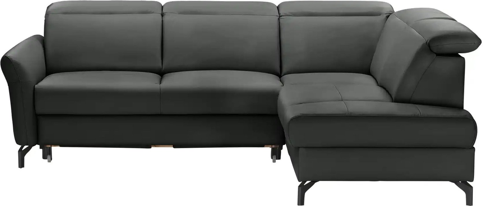 uno Ecksofa  Basel ¦ schwarz ¦ Maße (cm): B: 243 H: 100 T: 200.0 Polstermöbel > Sofas > 3-Sitzer - Höffner