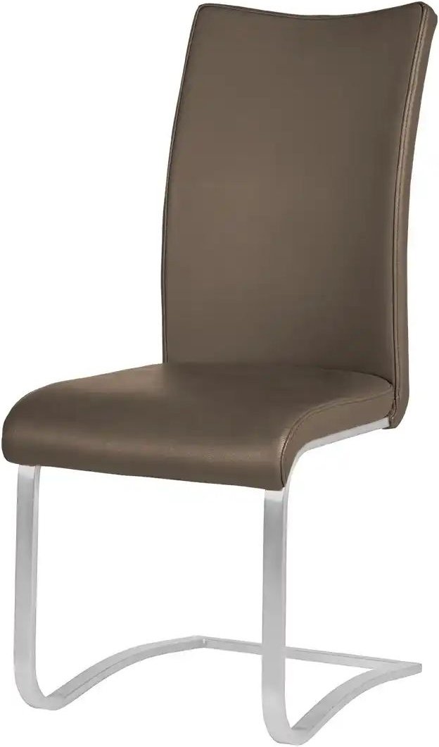 Thumbnail - uno Freischwinger mit Edelstahlgestell Letitia ¦ braun ¦ Maße (cm): B: 43 H: 103 T: 52.0 Stühle > Schwingstühle - Höffne...