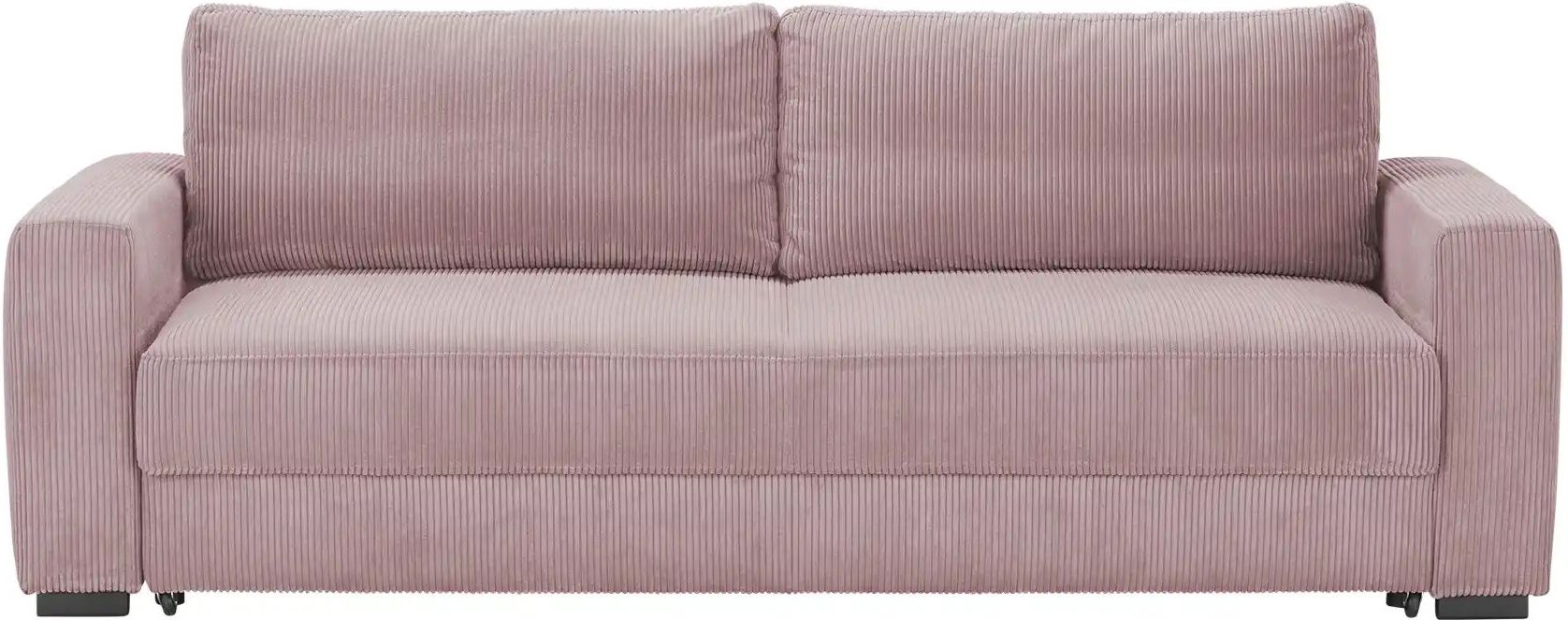 Querschläfer mit Schlaffunktion Lindsey ¦ rosa/pink ¦ Maße (cm): B: 244 H: 92 T: 114.0 Polstermöbel > Sofas > 2-Sitzer -...