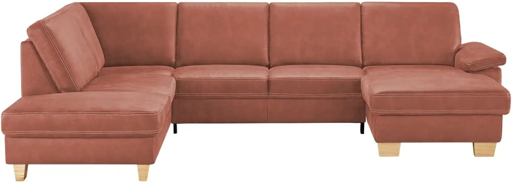 meinSofa Wohnlandschaft Kunstleder Samu ¦ rot ¦ Maße (cm): B: 316 H: 90 T: 235.0 Polstermöbel > Sofas > Wohnlandschaften...