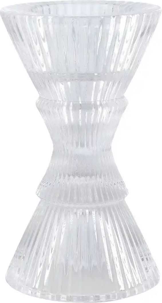 Thumbnail - Kerzenhalter ¦ transparent/klar ¦ Glas ¦ Maße (cm): H: 12 Ø: 6.8 Accessoires > Kerzen & Kerzenständer > Kerzenständer...