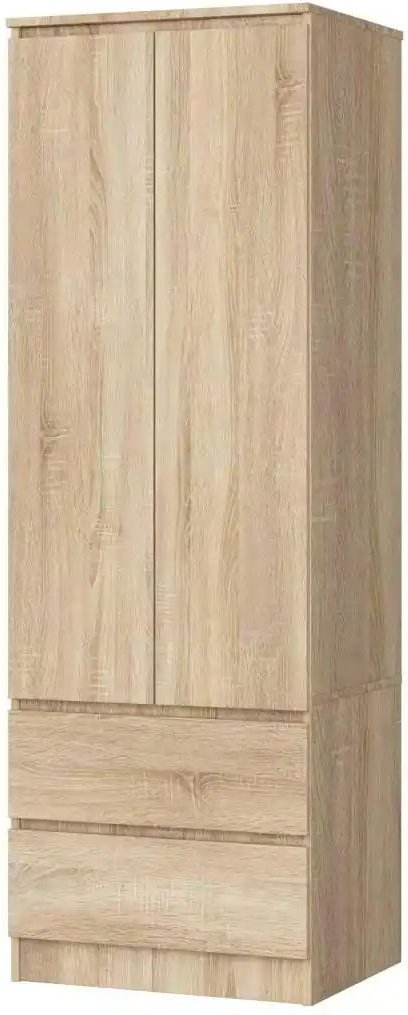 Drehtürenschrank mit 2 Schubladen Sina ¦ holzfarben ¦ Maße (cm): B: 60 H: 180 Schränke > Kleiderschränke > Drehtürenschr...