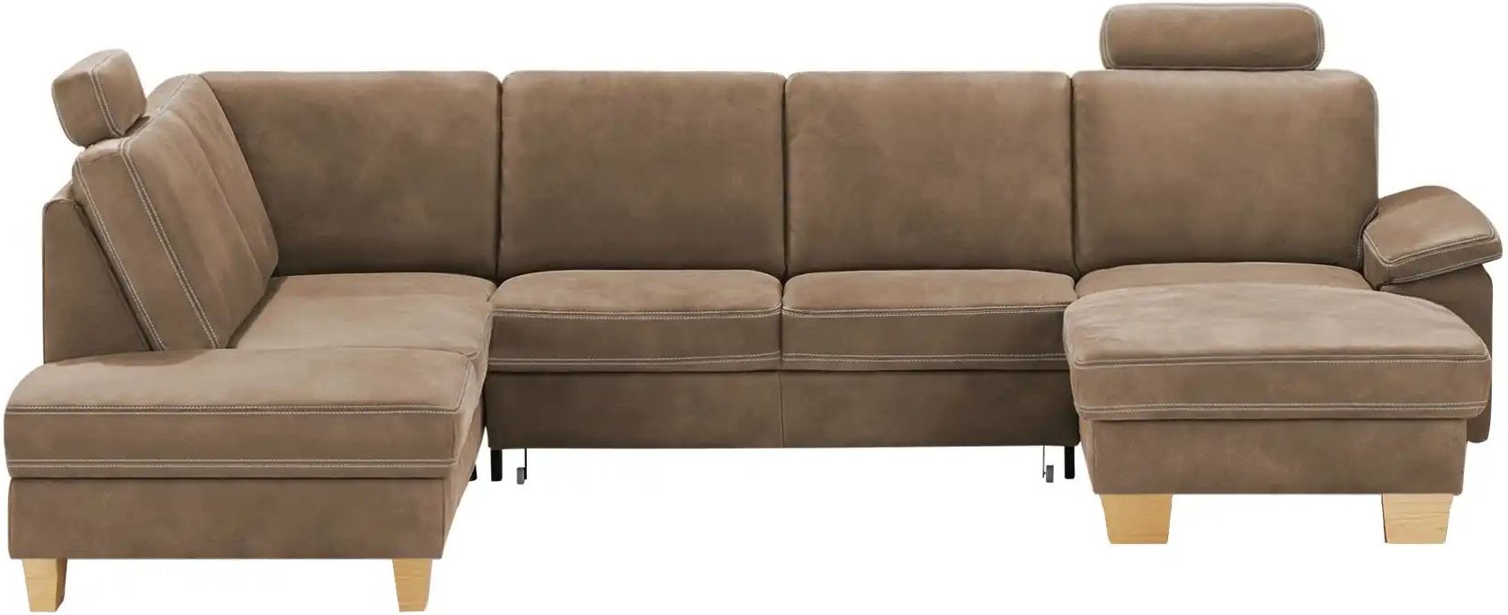 meinSofa Wohnlandschaft Leder Samu ¦ braun ¦ Maße (cm): B: 316 H: 90 T: 235.0 Polstermöbel > Sofas > Wohnlandschaften - ...