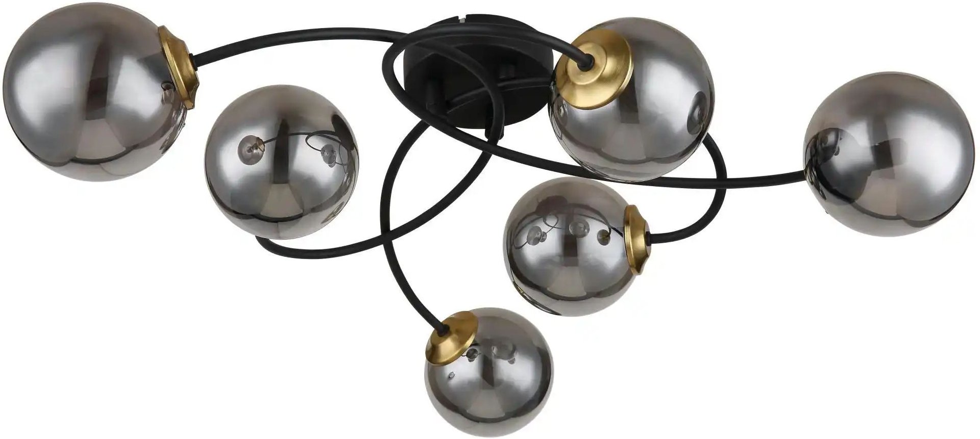 Globo Lighting Deckenleuchte Jorge ¦ schwarz ¦ Maße (cm): B: 52 H: 17,5 T: 45.0 Lampen & Leuchten > Deckenleuchten - Hö...
