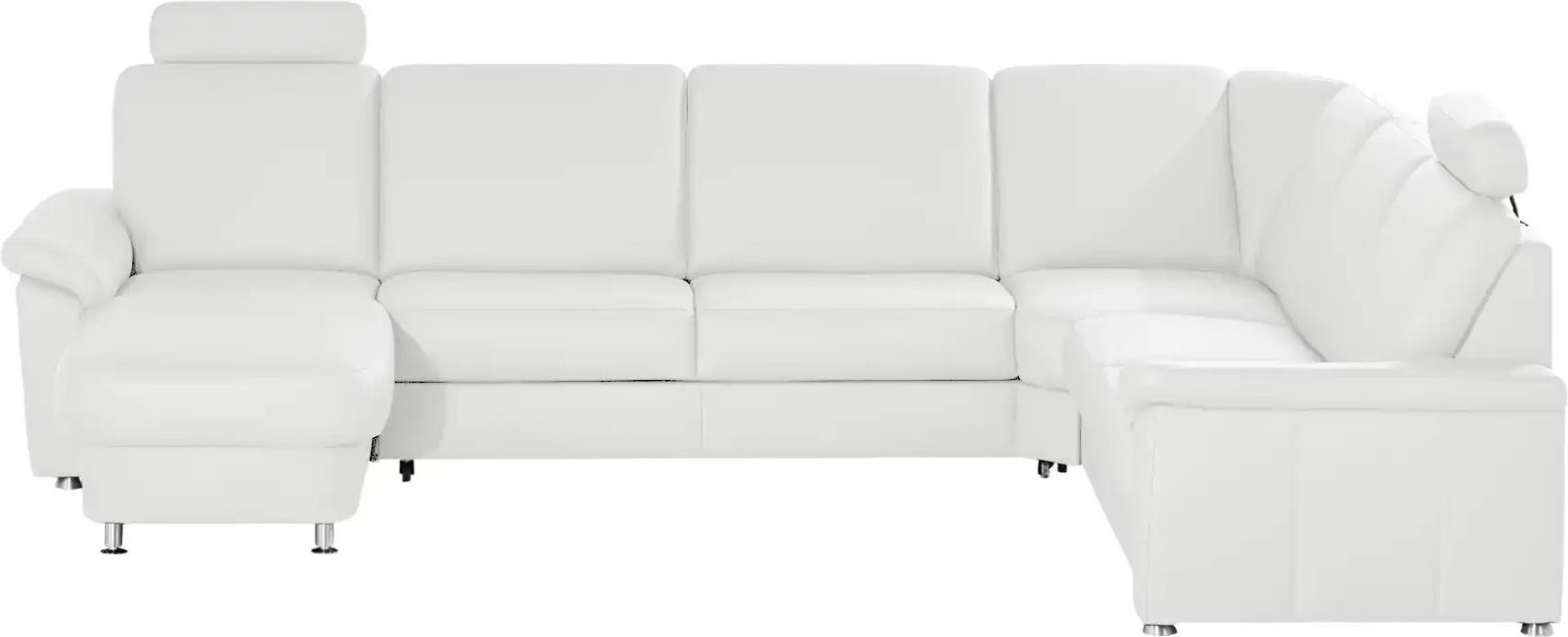 Thumbnail - meinSofa Wohnlandschaft Leder Carolin ¦ weiß ¦ Maße (cm): B: 330 H: 91 T: 240.0 Polstermöbel > Sofas > Wohnlandschaften ...