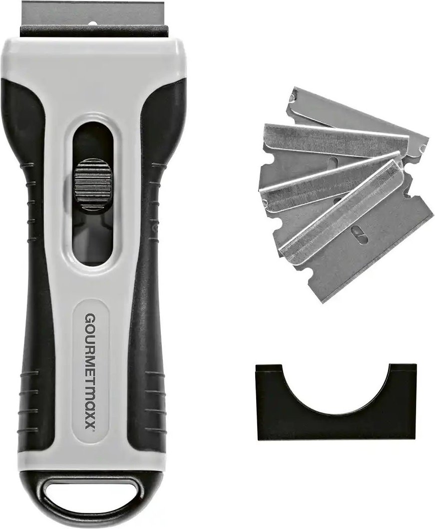 Kochfeldschaber GOURMETmaxx ¦ silber ¦ Edelstahl,Kunststoff ¦ Maße (cm): B: 2,2 H: 13,2 Küchenzubehör & Helfer > Reinig...