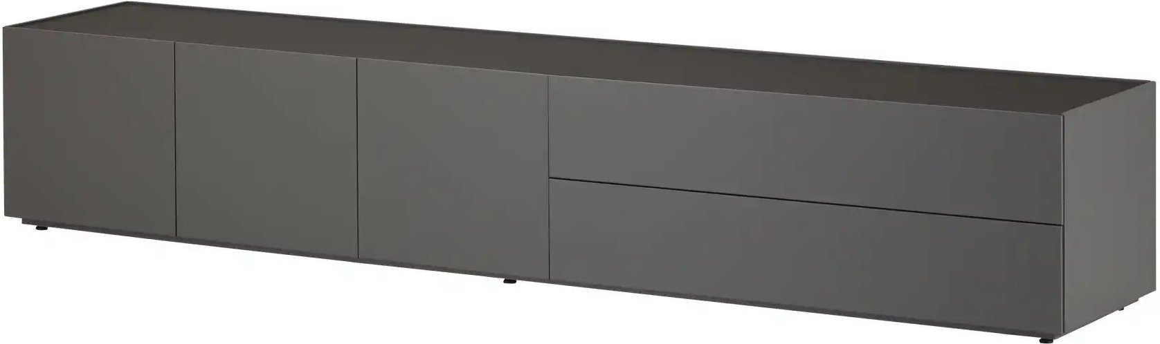 sound+vision Lowboard Leandro ¦ grau ¦ Maße (cm): B: 240 H: 40 T: 43.0 Kommoden & Sideboards > Lowboards - Höffner
