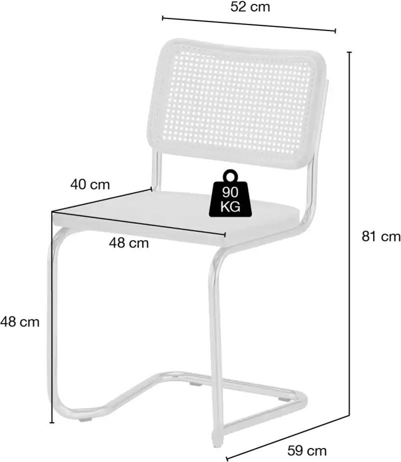 Schwingstuhl Manuel ¦ holzfarben ¦ Maße (cm): B: 52 H: 81 T: 59.0 Stühle > Schwingstühle - Höffner