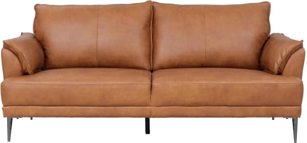 Furnhouse Einzelsofa aus Echtleder Soul ¦ braun ¦ Maße (cm): B: 195 H: 88 Polstermöbel > Sofas > 3-Sitzer - Höffner