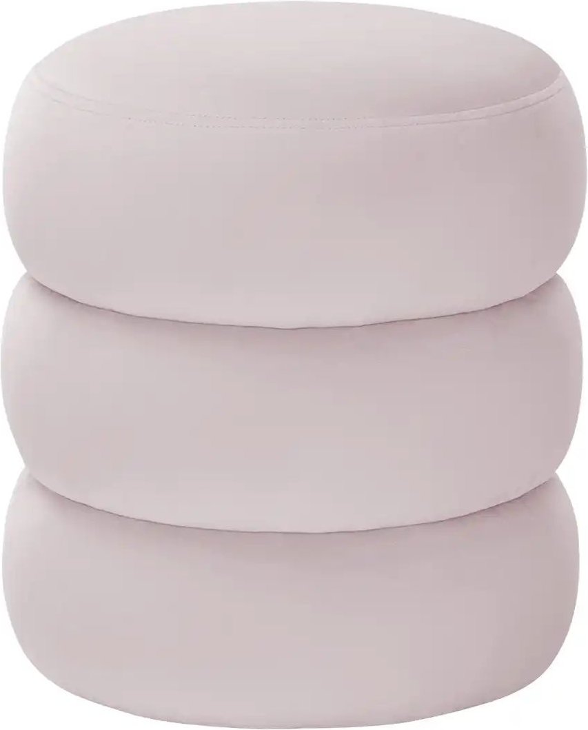 como Pouf Samt ¦ rosa/pink ¦ Maße (cm): H: 45 Ø: 40 Polstermöbel > Hocker > Sitzpouf - Höffner