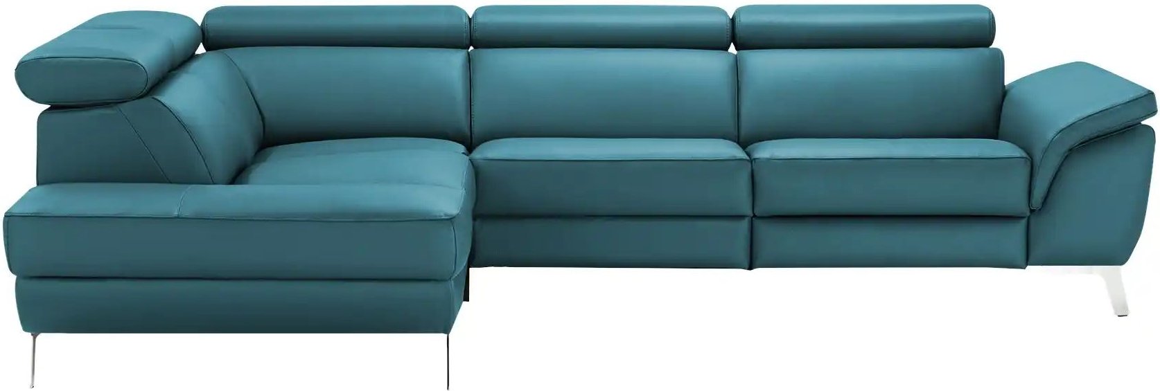 uno Ecksofa Leder Dallas ¦ türkis/petrol ¦ Maße (cm): B: 283 H: 74 T: 228.0 Polstermöbel > Sofas > Ecksofas - Höffner
