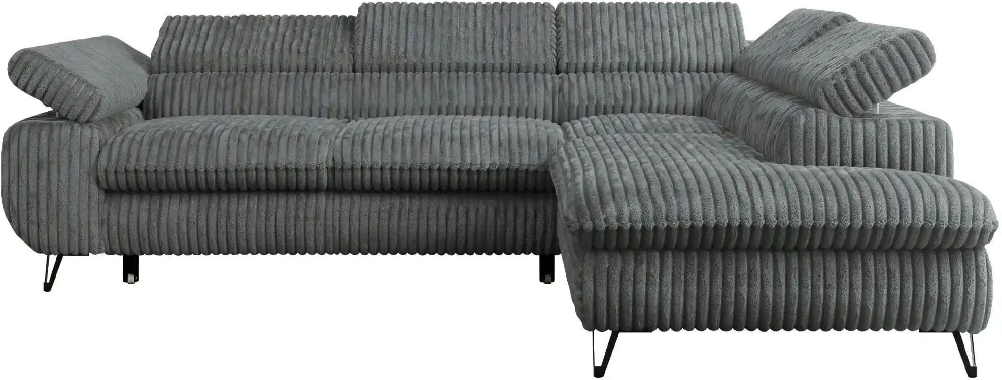 Ecksofa mit Schlaffunktion Peter ¦ grau ¦ Maße (cm): B: 273 H: 76 Polstermöbel > Sofas > Ecksofas - Höffner