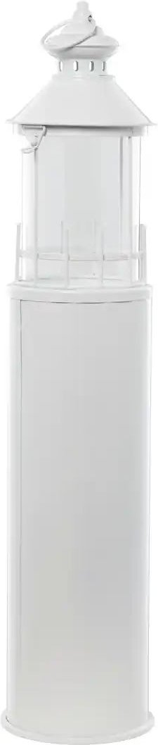 Laterne  Leuchtturm ¦ weiß ¦ Glas,Metall ¦ Maße (cm): H: 72,8  Ø: 15.5 Accessoires > Kerzen & Kerzenständer - Höffner