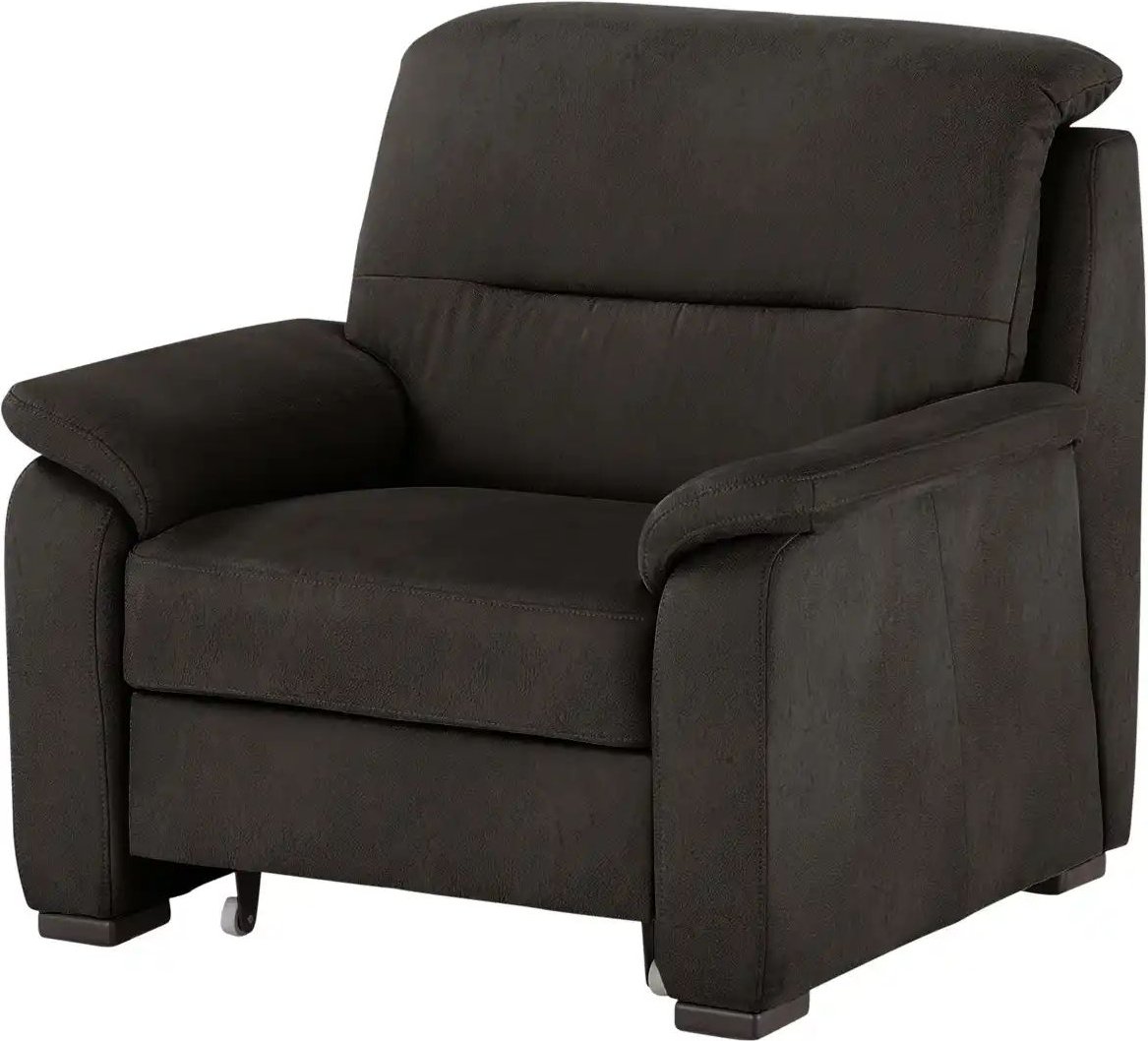 meinSofa Sessel mit ausziehbarem Hocker Vera ¦ grau ¦ Maße (cm): B: 100 H: 92 T: 95.0 Polstermöbel > Sessel > Fernsehse...