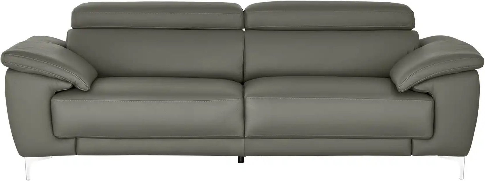 Max Schelling Einzelsofa aus Echtleder Vita ¦ grau ¦ Maße (cm): B: 236 H: 93 T: 105.0 Polstermöbel > Sofas > 3-Sitzer - ...