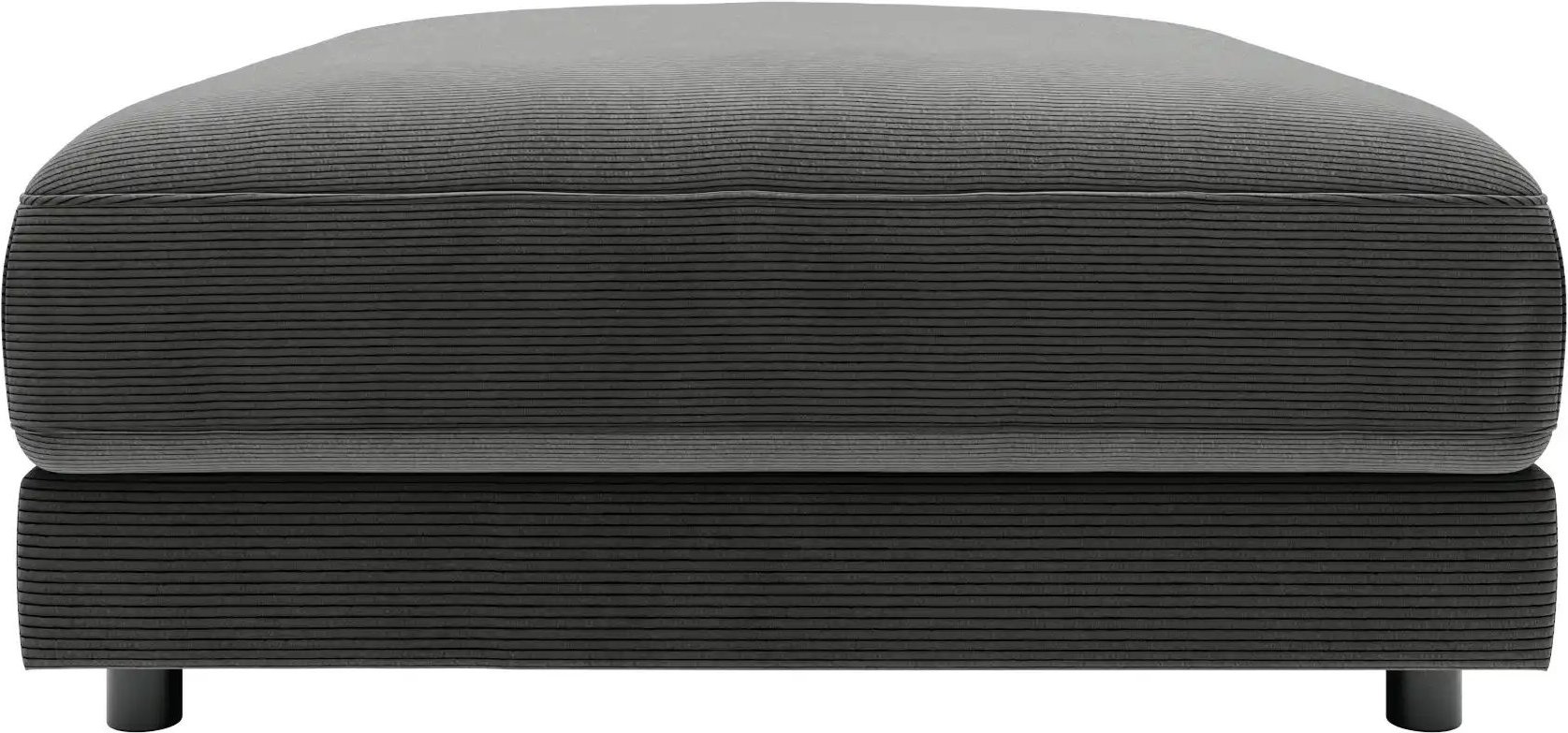 Jette Home Element Hocker in Feincord Sila ¦ grau ¦ Maße (cm): B: 100 H: 43 T: 127.0 Polstermöbel > Sofas > Modulsofas -...