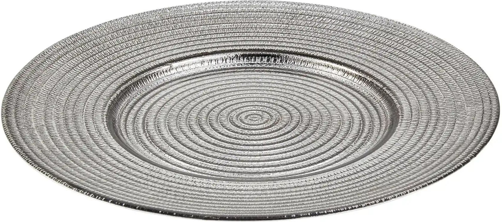 Peill+Putzler Deko-Teller ¦ silber ¦ Glas ¦ Maße (cm): H: 2 Ø: 27.5 Accessoires > Deko-Schalen - Höffner