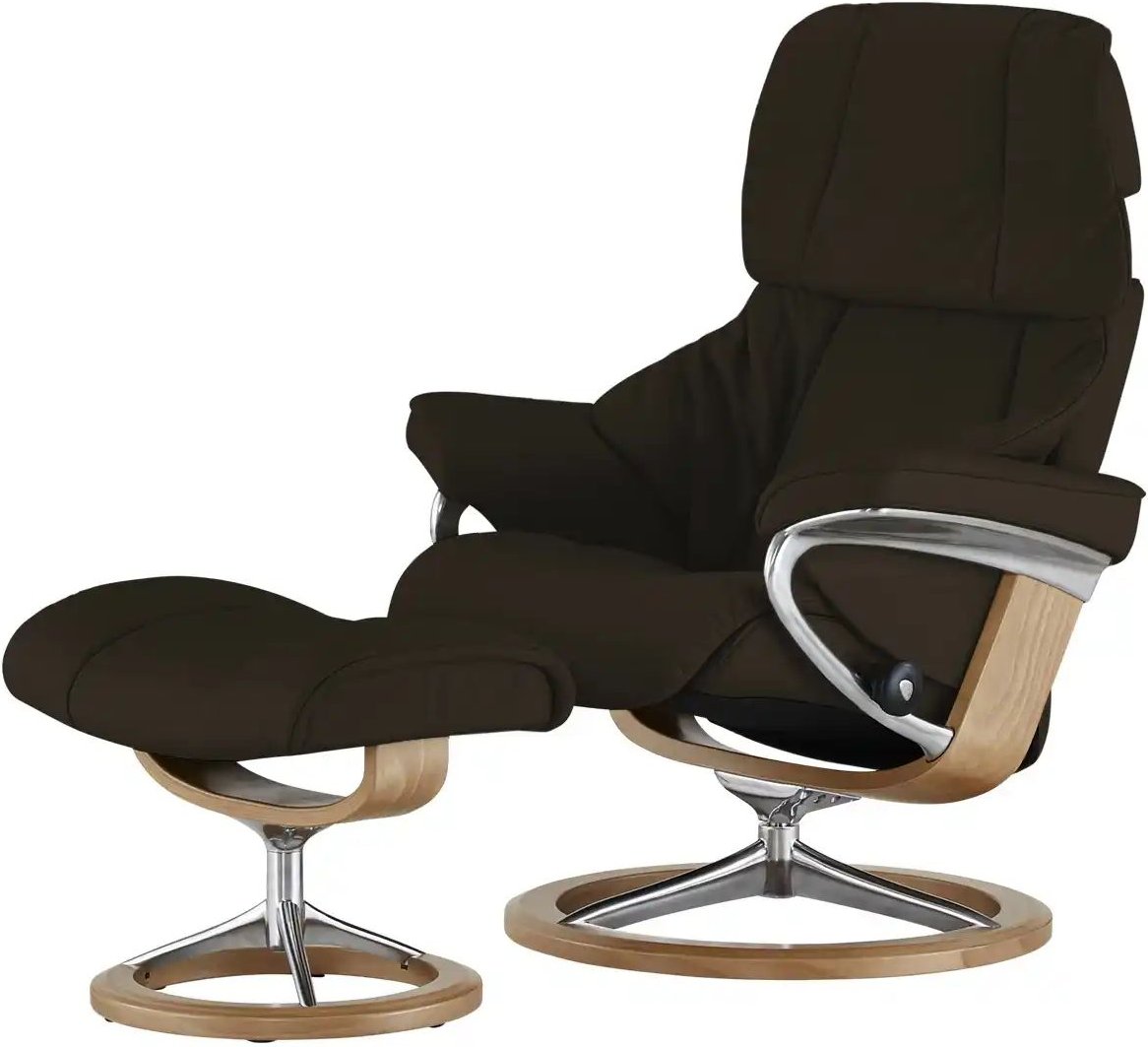 Stressless Relaxsessel mit Hocker Reno S ¦ braun ¦ Maße (cm): B: 79 H: 109 T: 75.0 Polstermöbel > Sessel > Fernsehsesse...