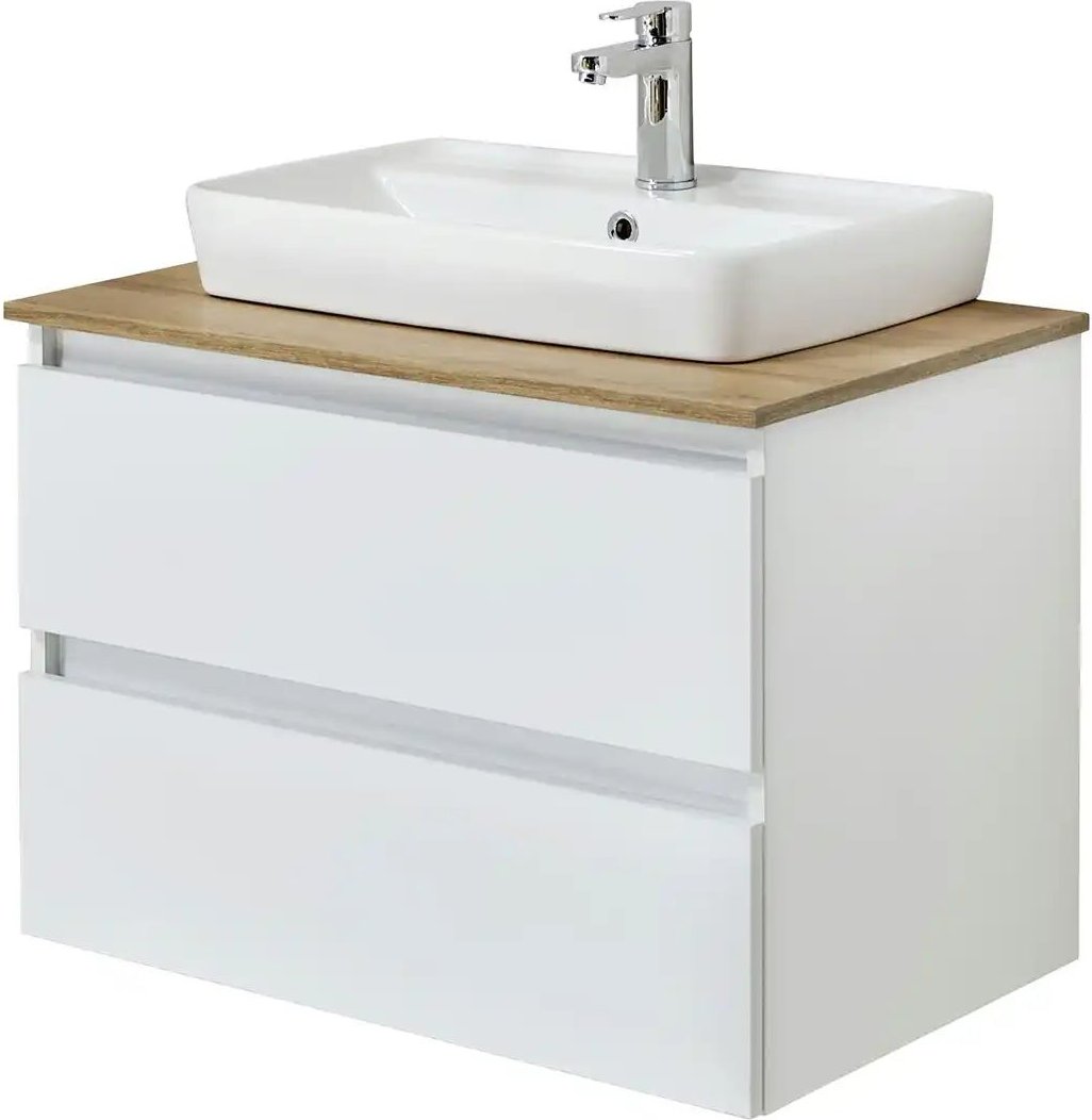calmo2go Waschtischkombination Baalensee ¦ weiß ¦ Maße (cm): B: 78 H: 64,2 T: 50.0 Schränke > Badschränke > Komplett-Ba...