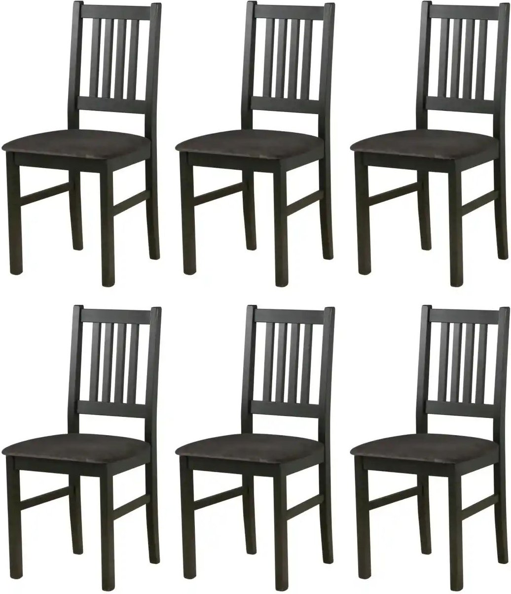 Esszimmerstuhl 6er-Set ¦ schwarz ¦ Maße (cm): B: 43 H: 90 Stühle > Küchenstühle > Polster Küchenstühle - Höffner