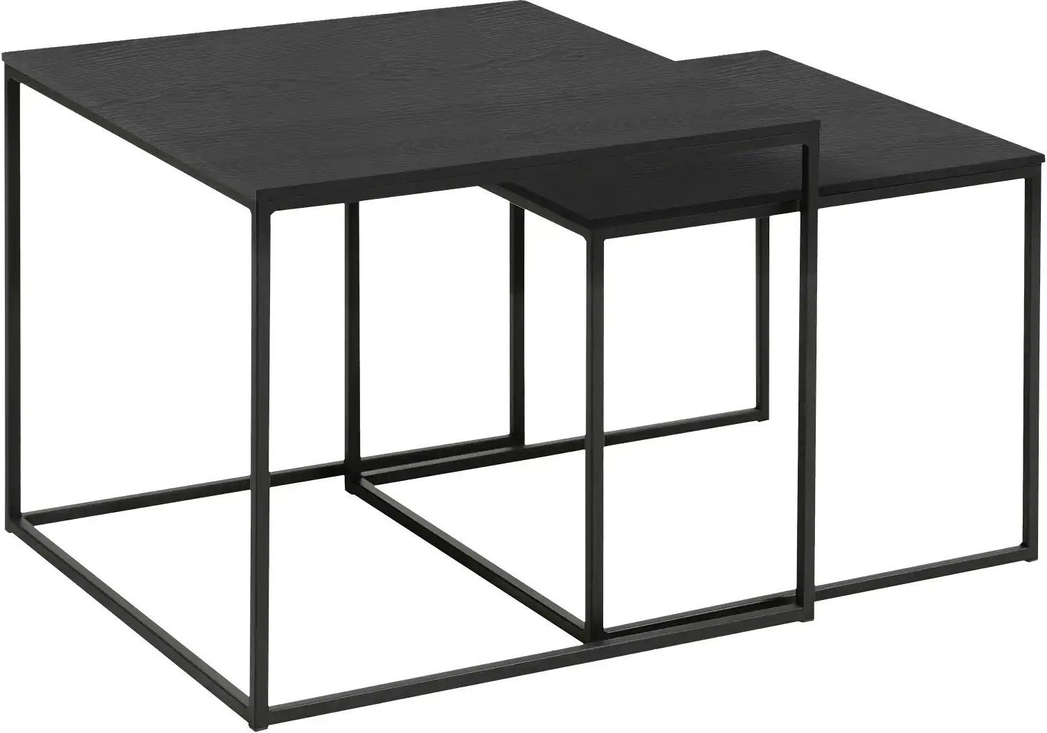 Thumbnail - uno Couchtisch 2er-Set Simon ¦ schwarz Tische > Couchtische > Couchtische rechteckig - Höffner