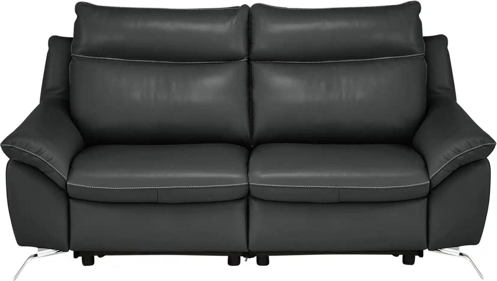 Thumbnail - Natuzzi Editions Sofa aus Echtleder Orlando ¦ schwarz ¦ Maße (cm): B: 174 H: 94 T: 95.0 Polstermöbel > Sofas > 2-Sitzer ...